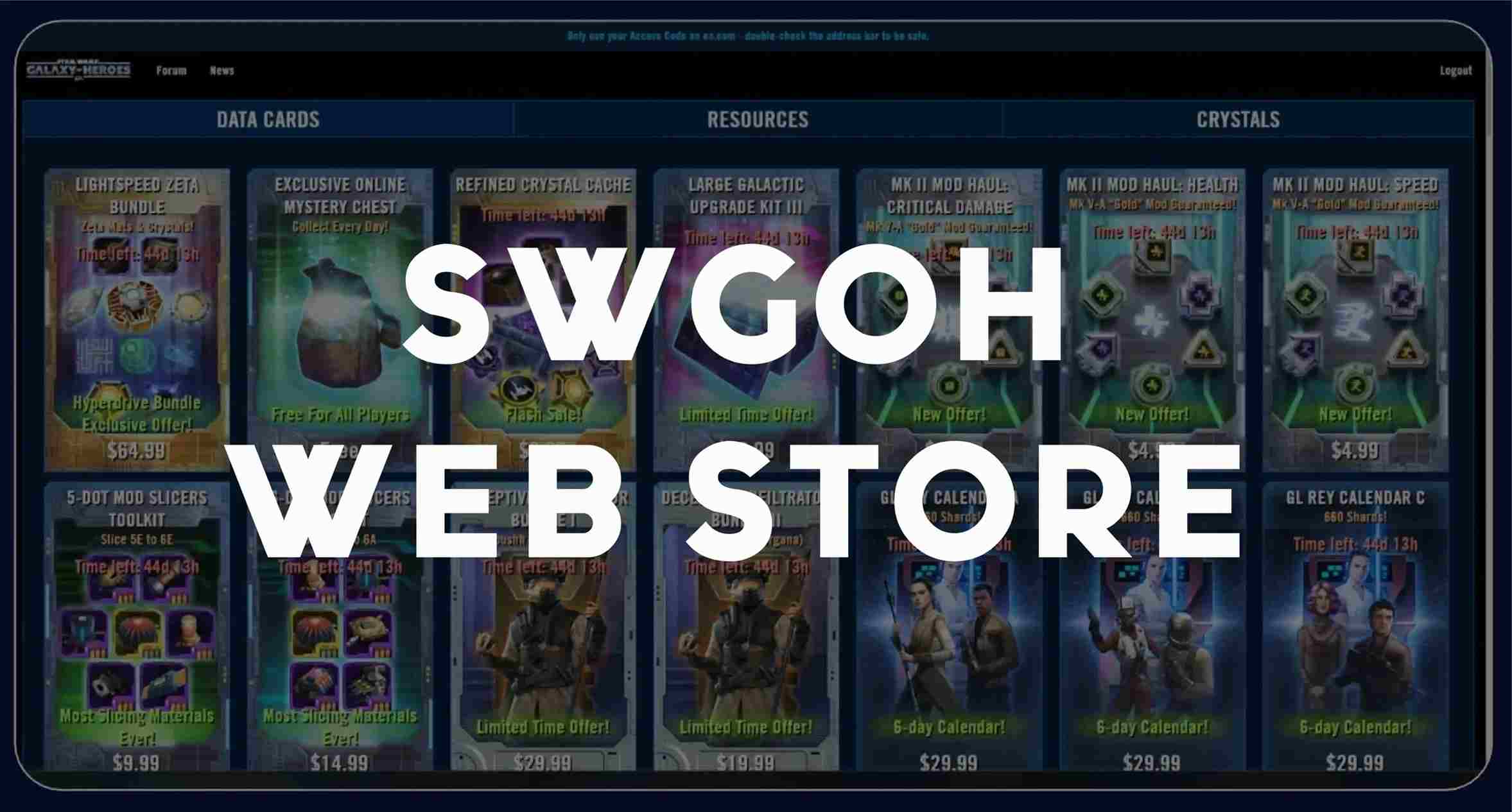 Swgoh Web Store